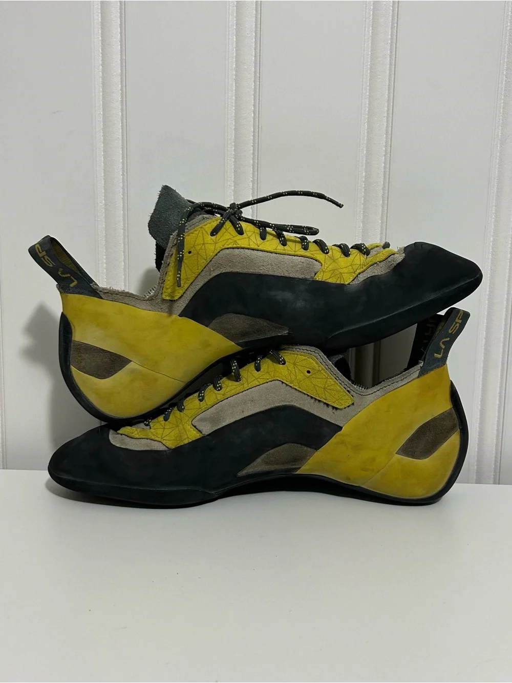 La Sportiva Men's Yellow and Gray Climbing Shoes